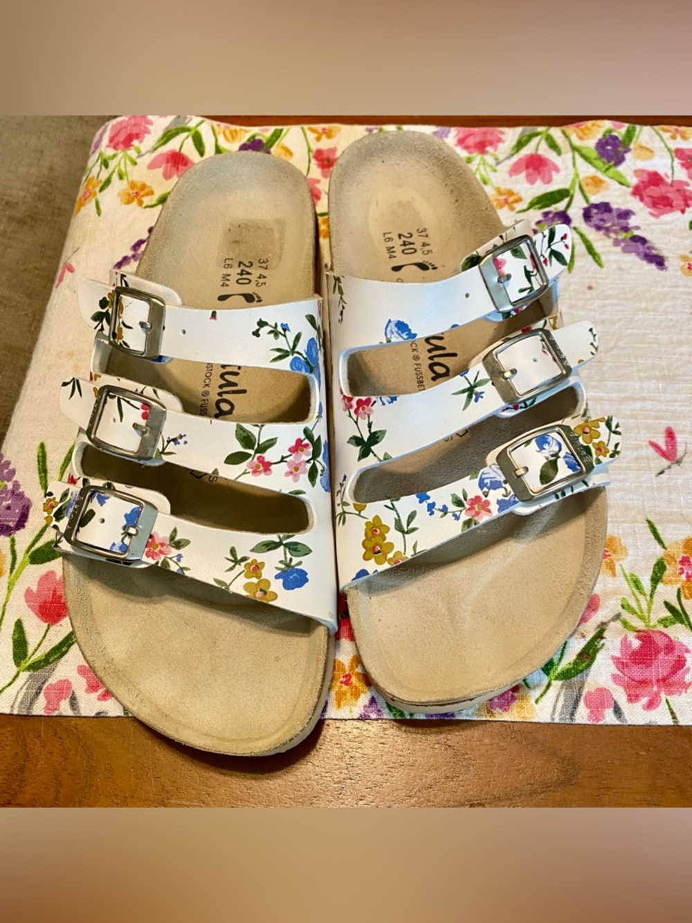 Betula Flower Power Pattern Birkenstock sandals 37. Gorgeous